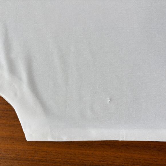 Norma Kamali Revolve Drop Shoulder Top Draped Snow White Women's Size Small / 36 - Picture 6 of 10